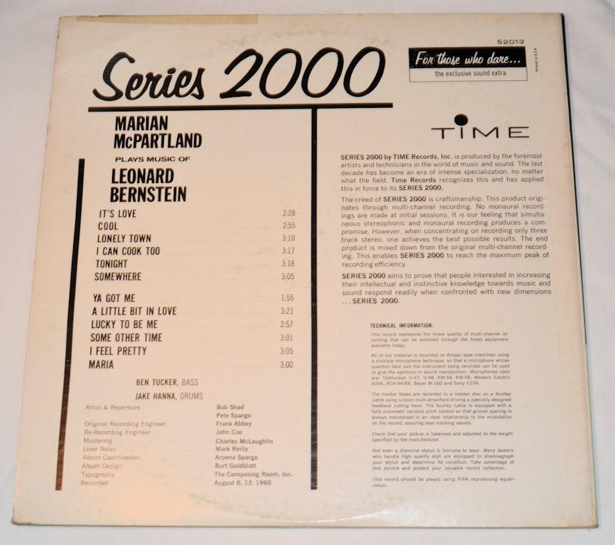 McPartland, Marian - Plays Bernstein