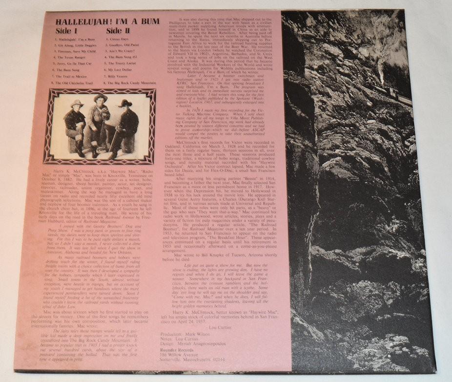 McClintock, Harry - Hallelujah Im A Bum