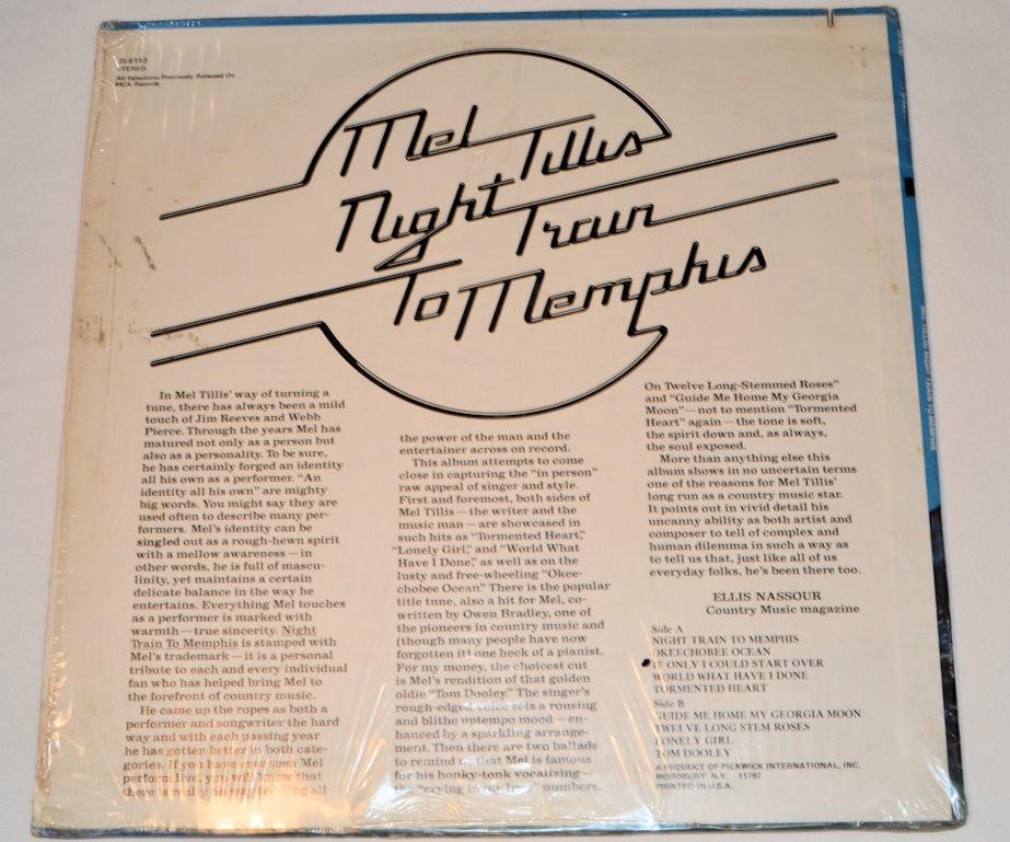 Tillis, Mel - Night Train To Memphis