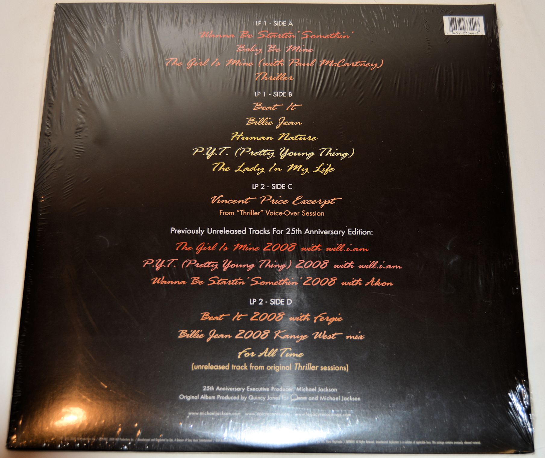 Jackson, Michael - Thriller: 25th Anniversary, Vinyl Record Album