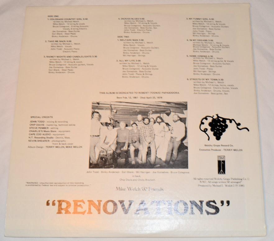 Welch, Mike - Renovations