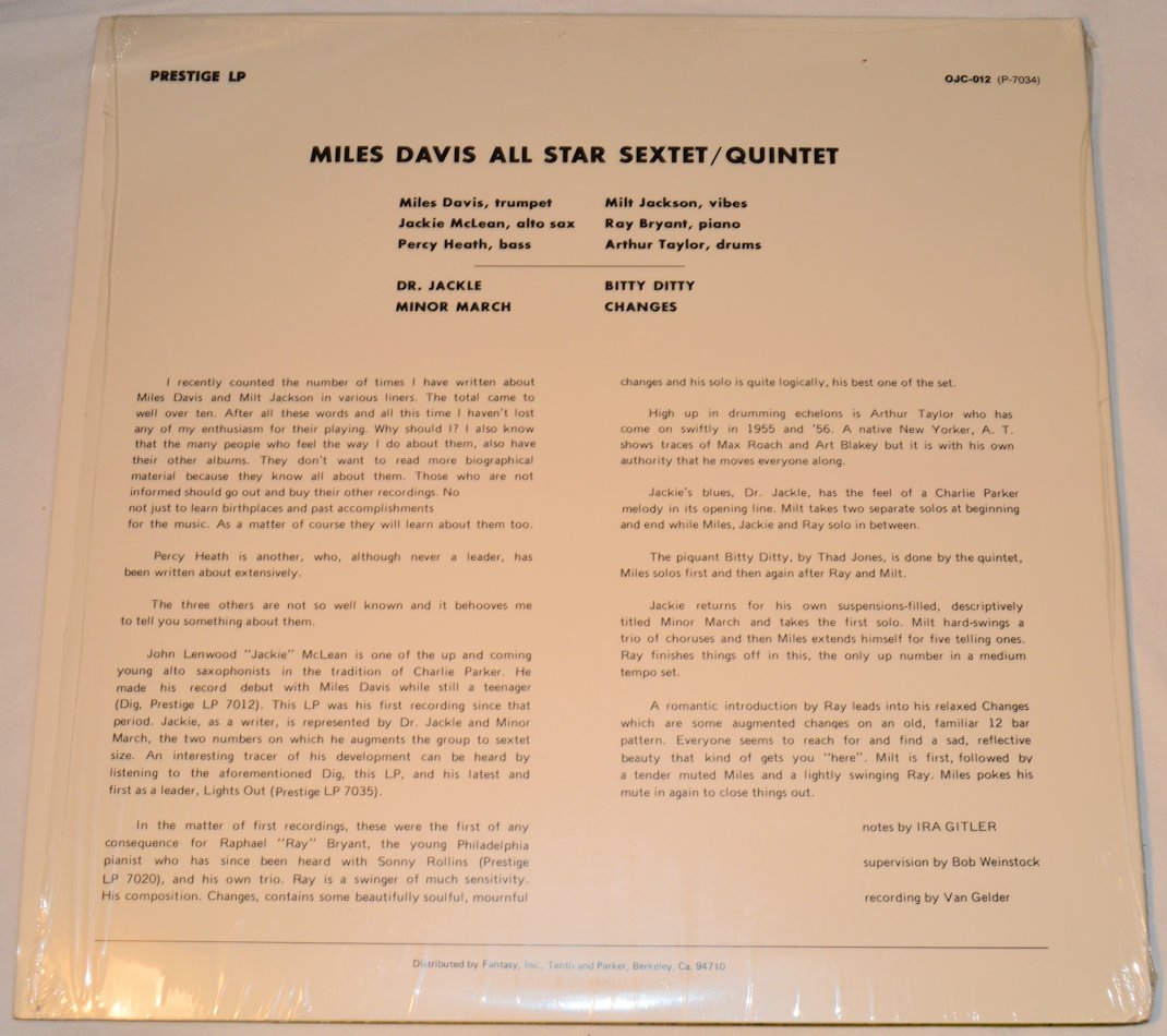 Davis, Miles - Quintet / Sextet