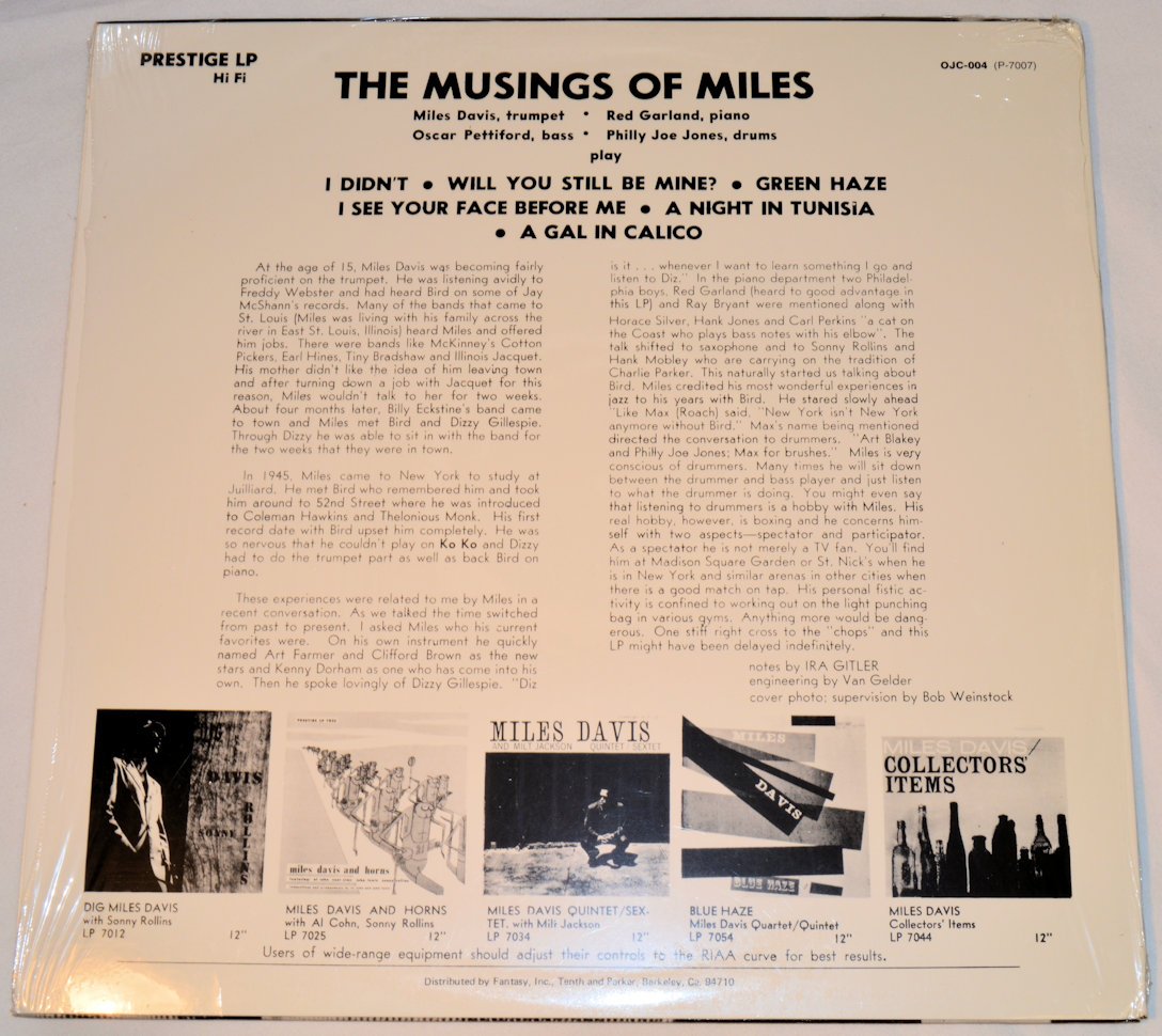 Davis, Miles - Musings Of Miles