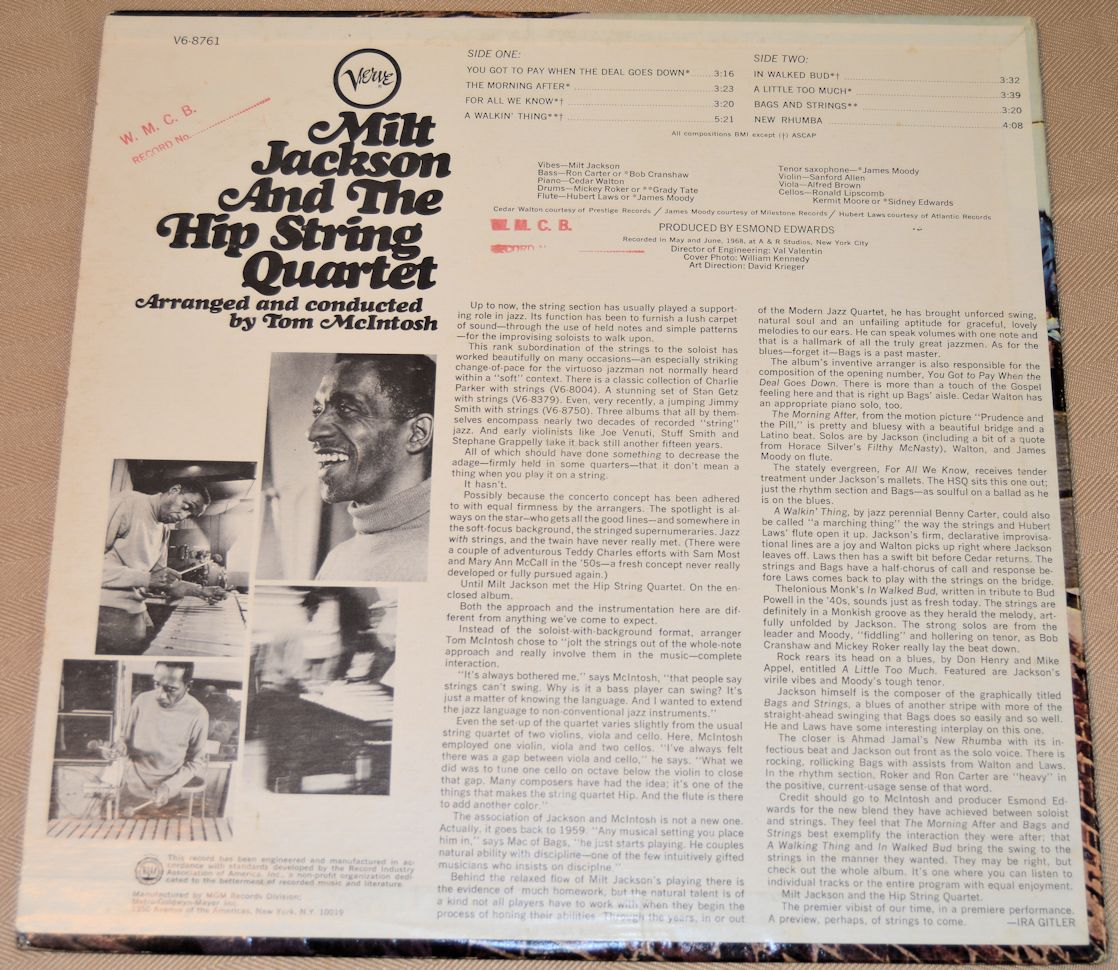 Jackson, Milt - And The Hip String Quartet