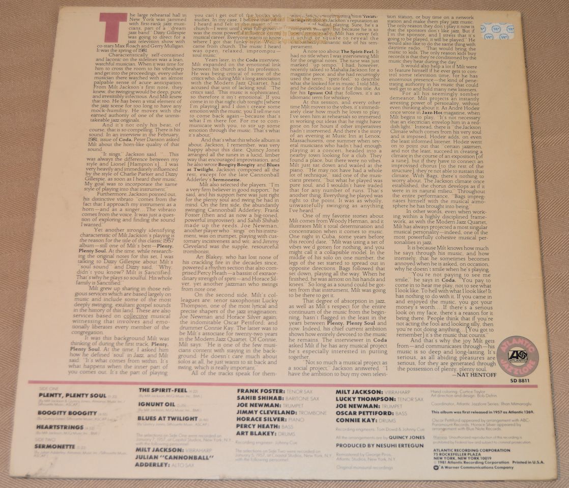 Jackson, Milt - Plenty, Plenty Soul