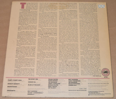 Jackson, Milt - Plenty, Plenty Soul