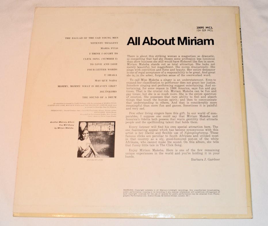 Makeba, Miriam - All About Miriam