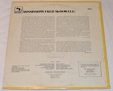 McDowell, Fred - Live In New York