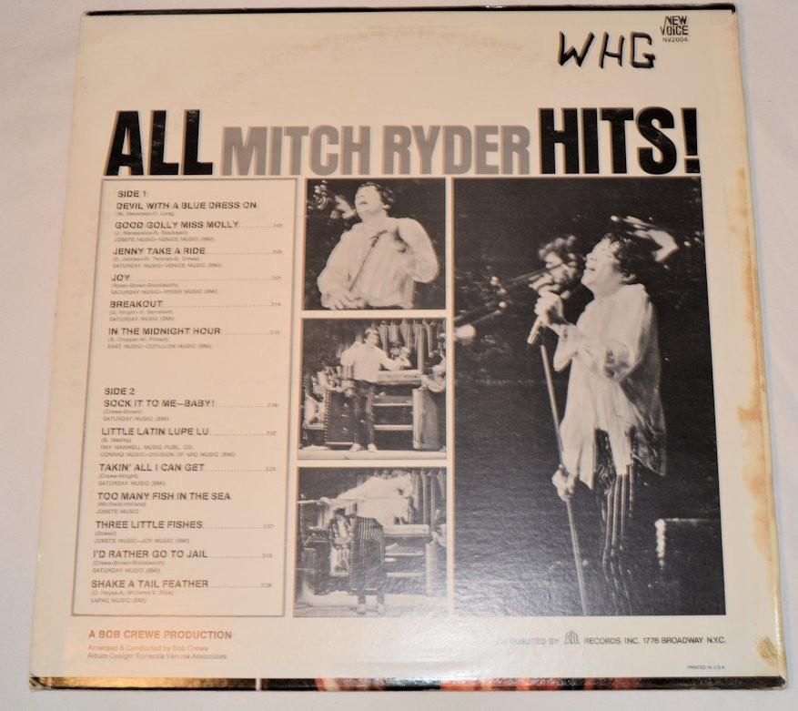 Ryder, Mitch - All Hits!