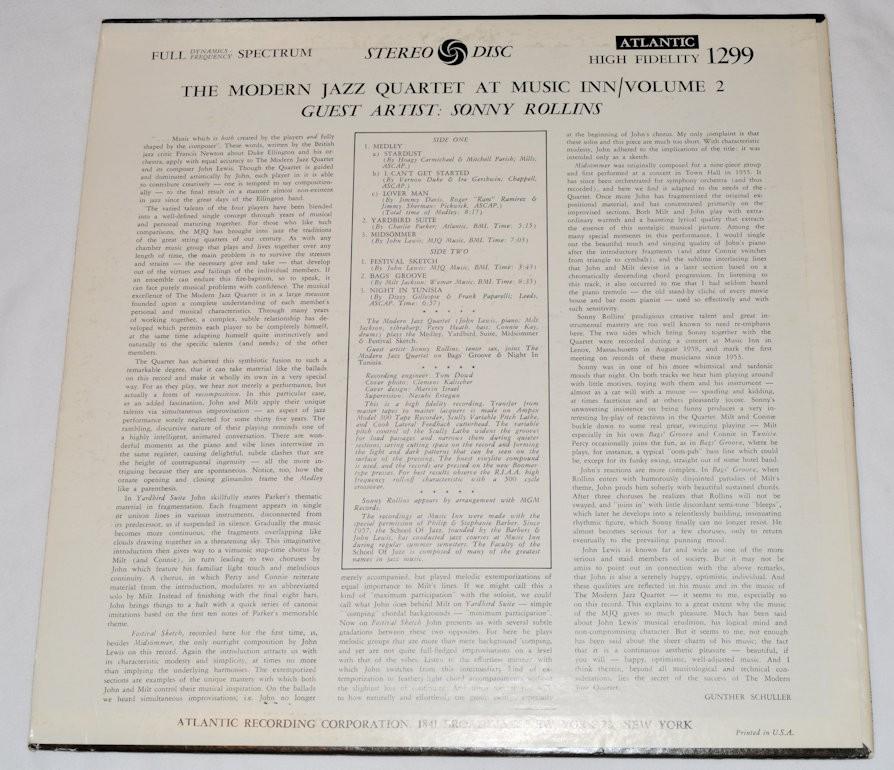 Modern Jazz Quartet - Music Inn