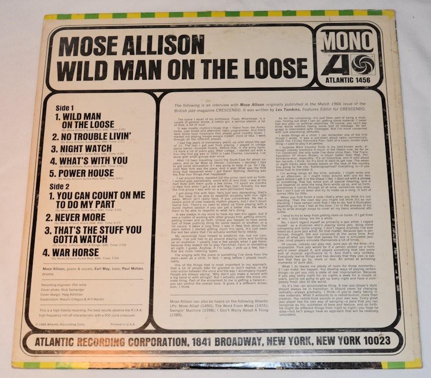 Allison, Mose - Wild Man On Loose