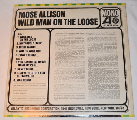 Allison, Mose - Wild Man On Loose