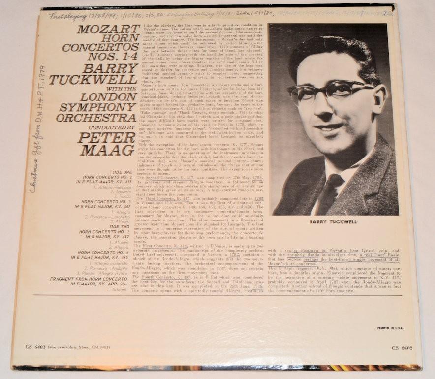 Mozart - Horn Concertos 1-4