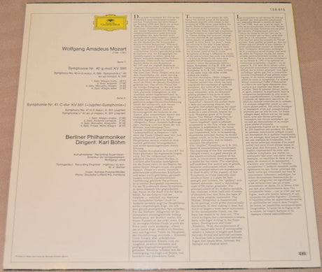 Mozart - Karl Bohm - Berliner Philharmoniker