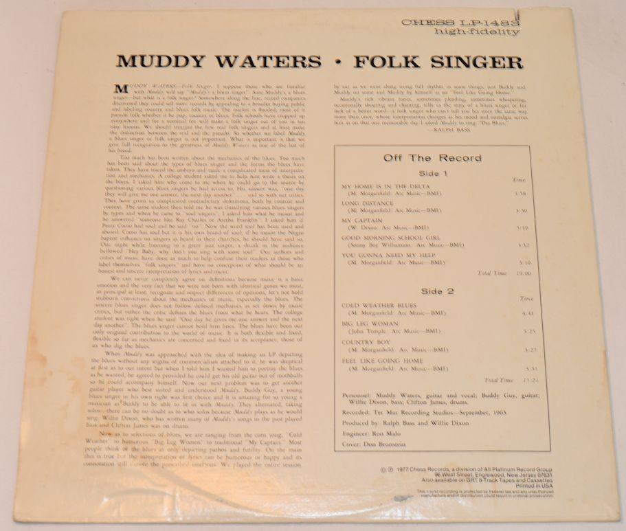 Waters, Muddy - Folk Singer