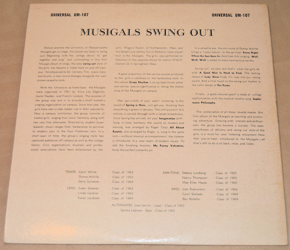 Musigals - Swing Out 1963