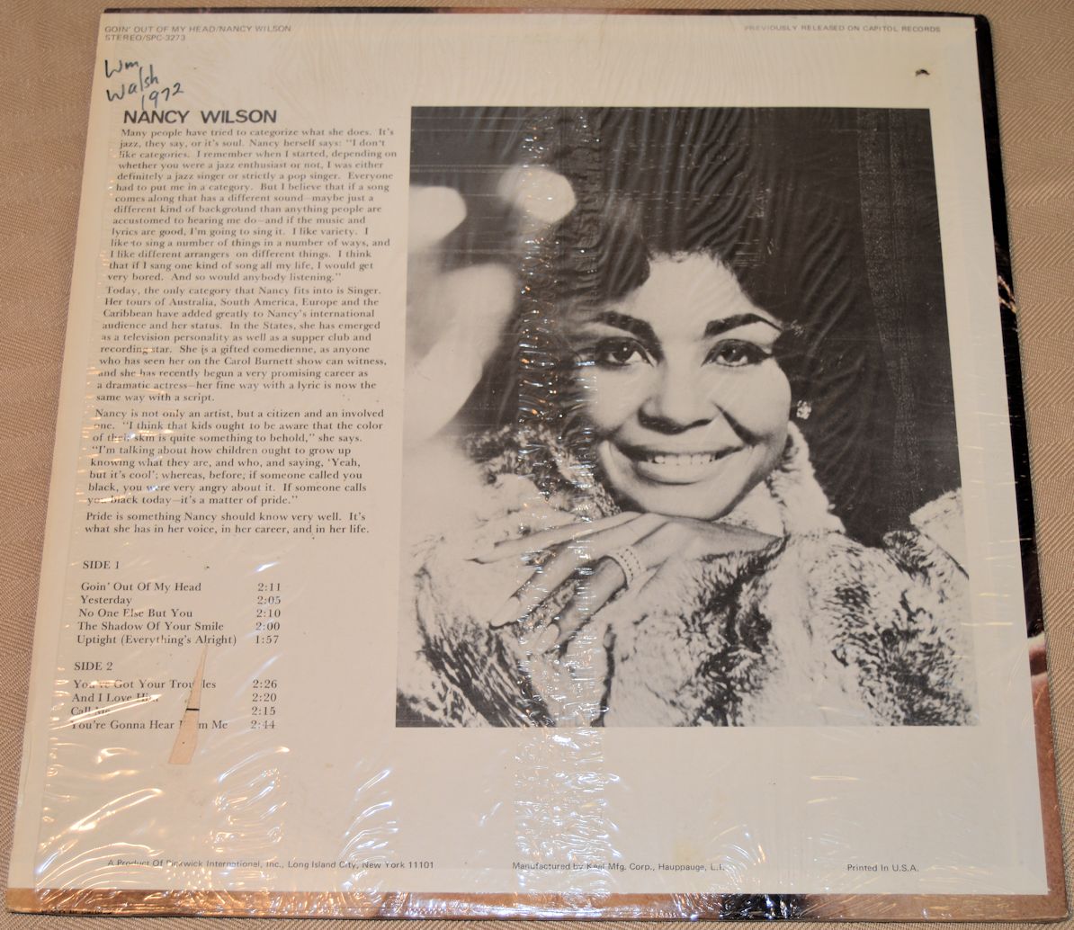 Wilson, Nancy - Goin' Out Of My Head