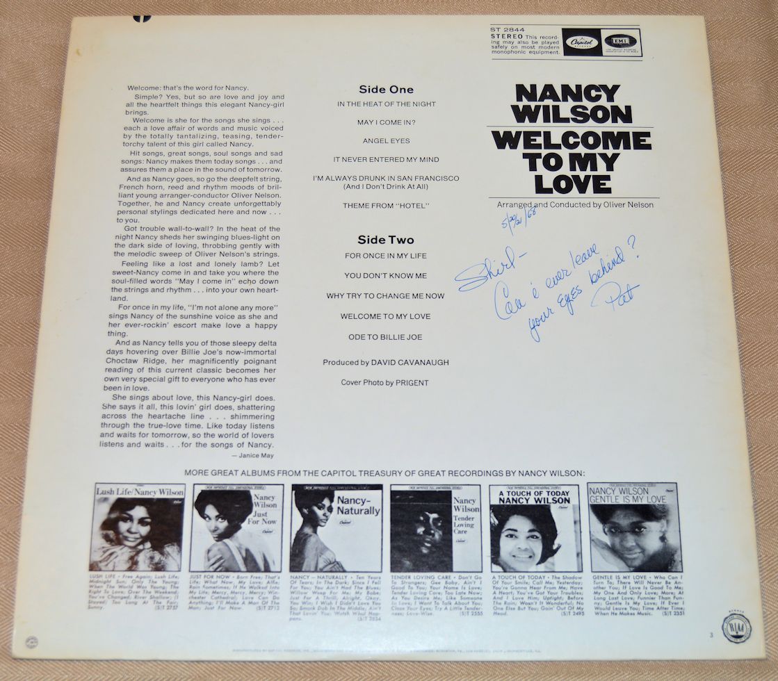 Wilson, Nancy - Welcome To My Love