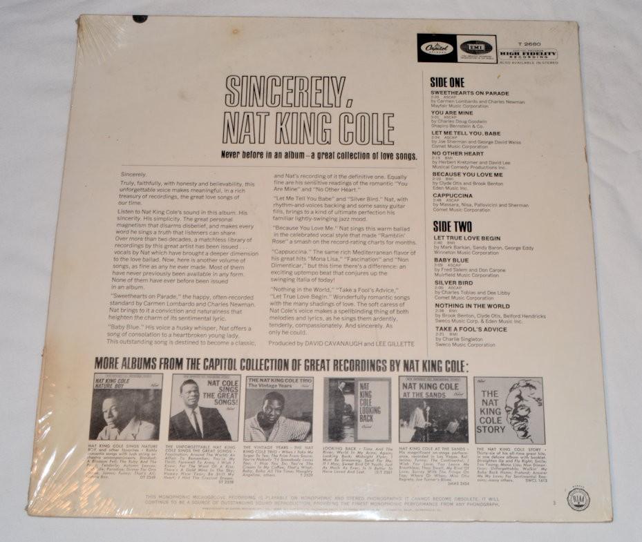 Cole, Nat King - Sincerely