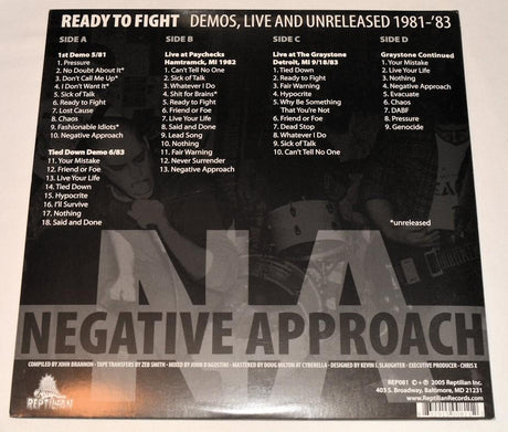 Negative Approach - Ready To Fight