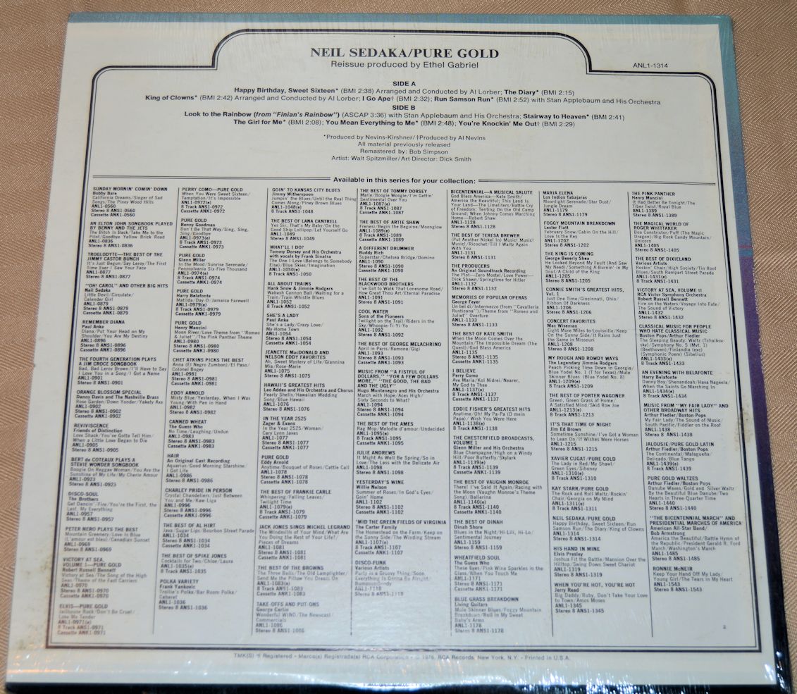 Sedaka, Neil - Pure Gold