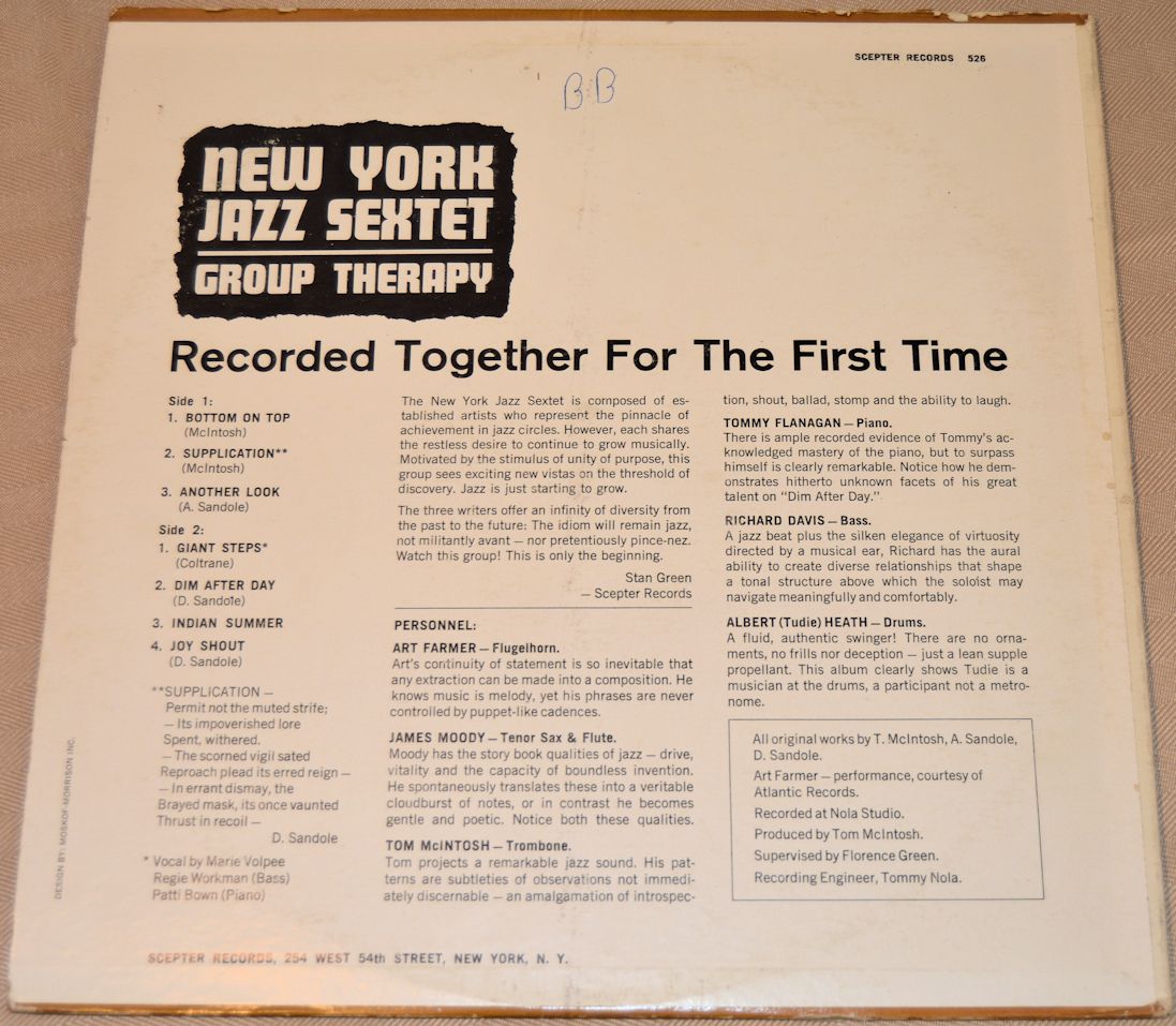 New York Jazz Sextet - Group Therapy