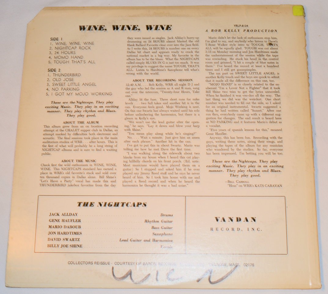 Nightcaps, The - Wine, Wine, Wine