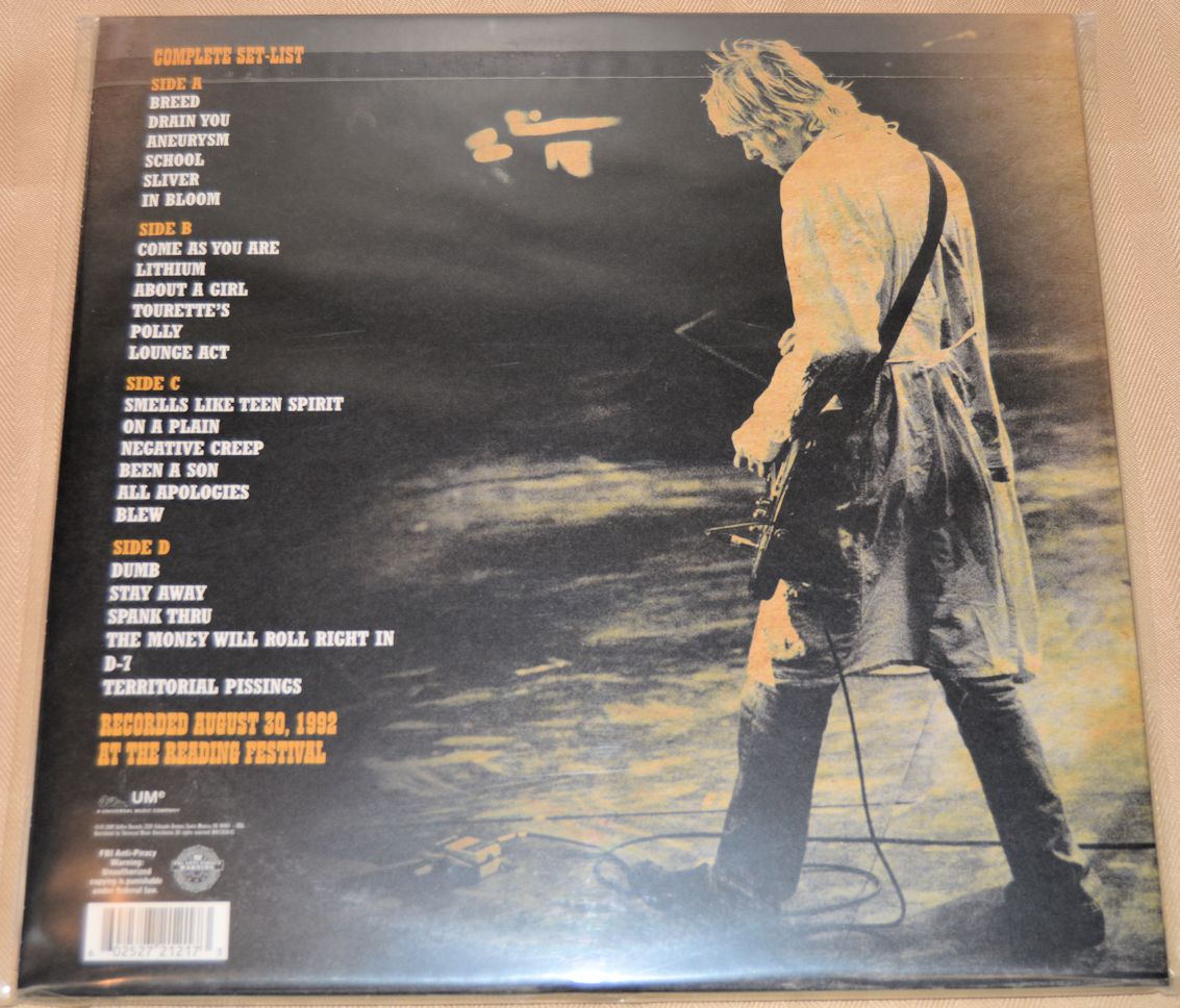 Nirvana-Live At Reading 2 LP-Vinyl