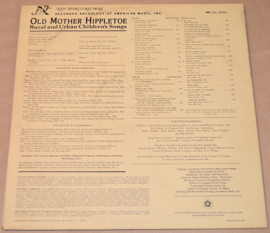 Miscellaneous - Old Mother Hippletoe