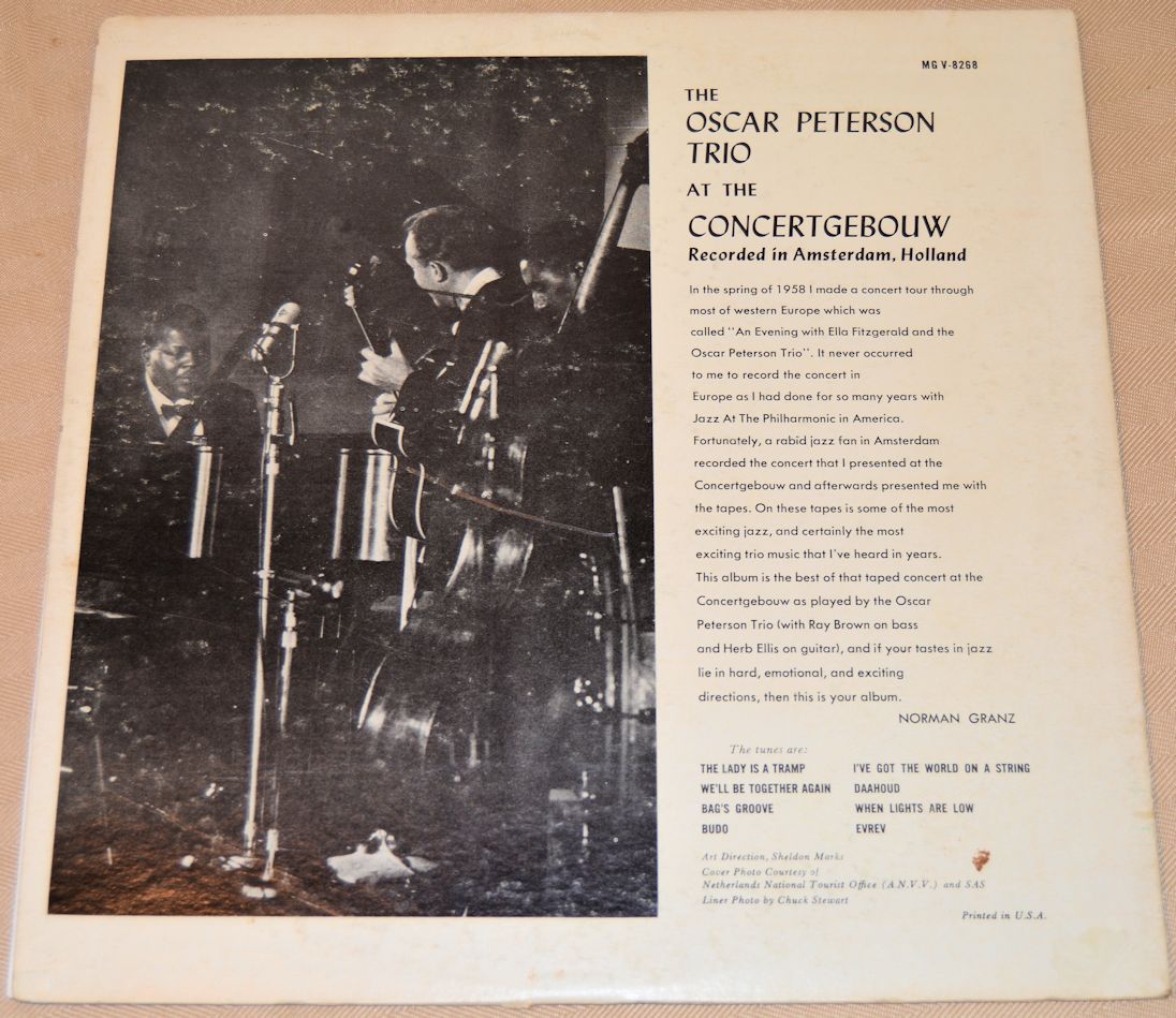 Peterson, Oscar Trio - At The Concertgebouw