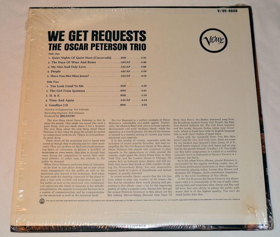 Peterson, Oscar - We Get Requests