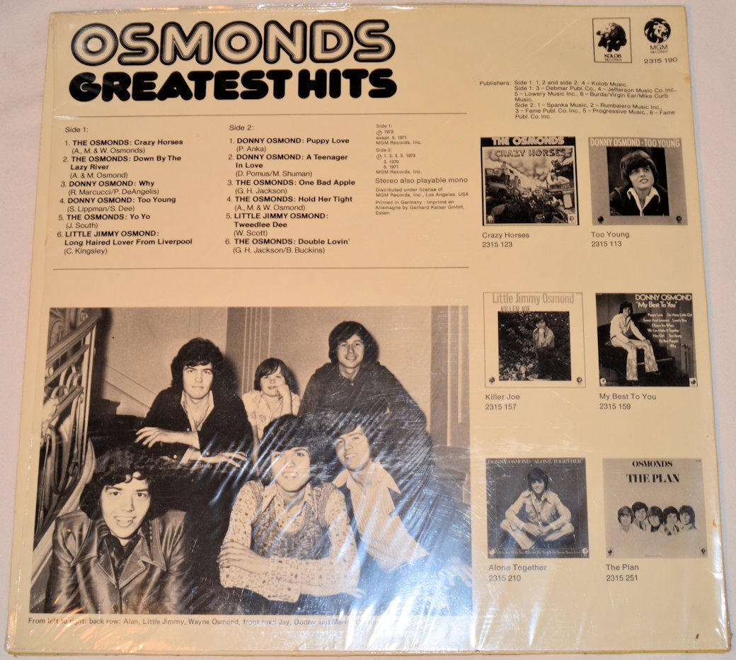 Osmonds - Greatest Hits