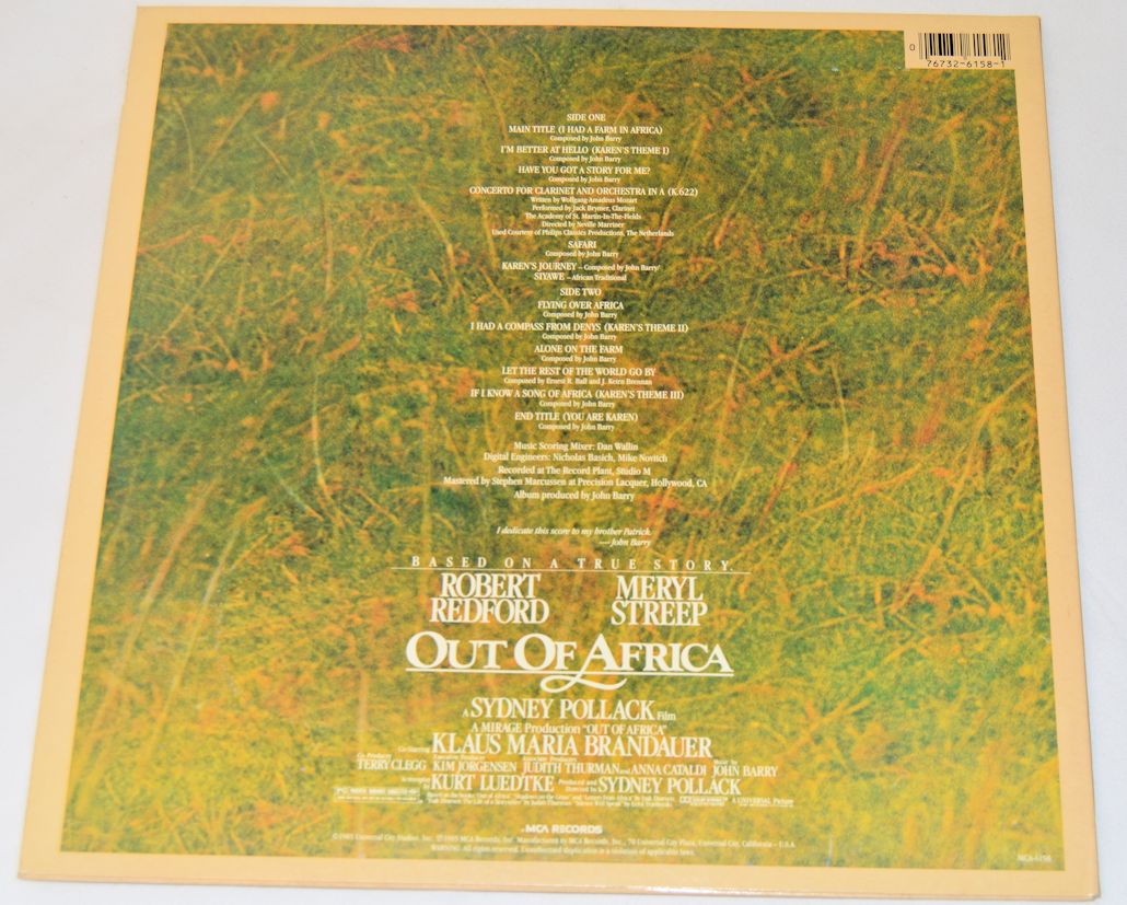 Soundtrack - Out Of Africa