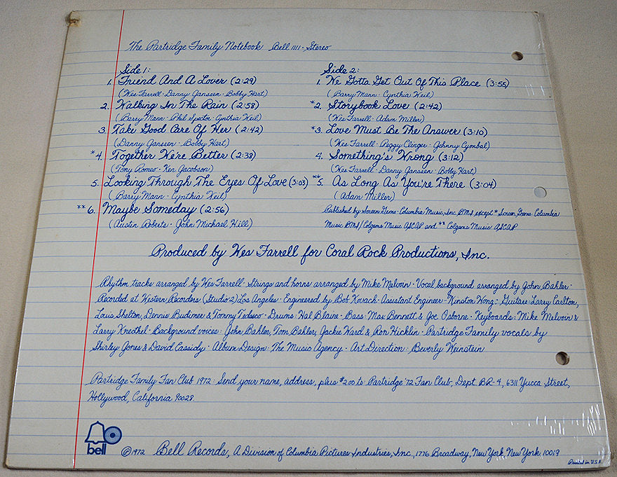 Partridge Family - Notebook
