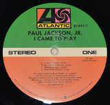 Jackson, Paul  Jr. – I Came To Play