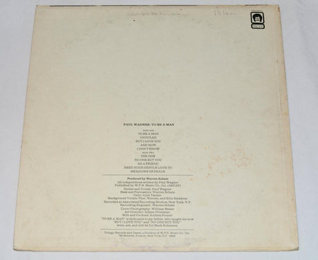 Wagner, Paul - To Be A Man