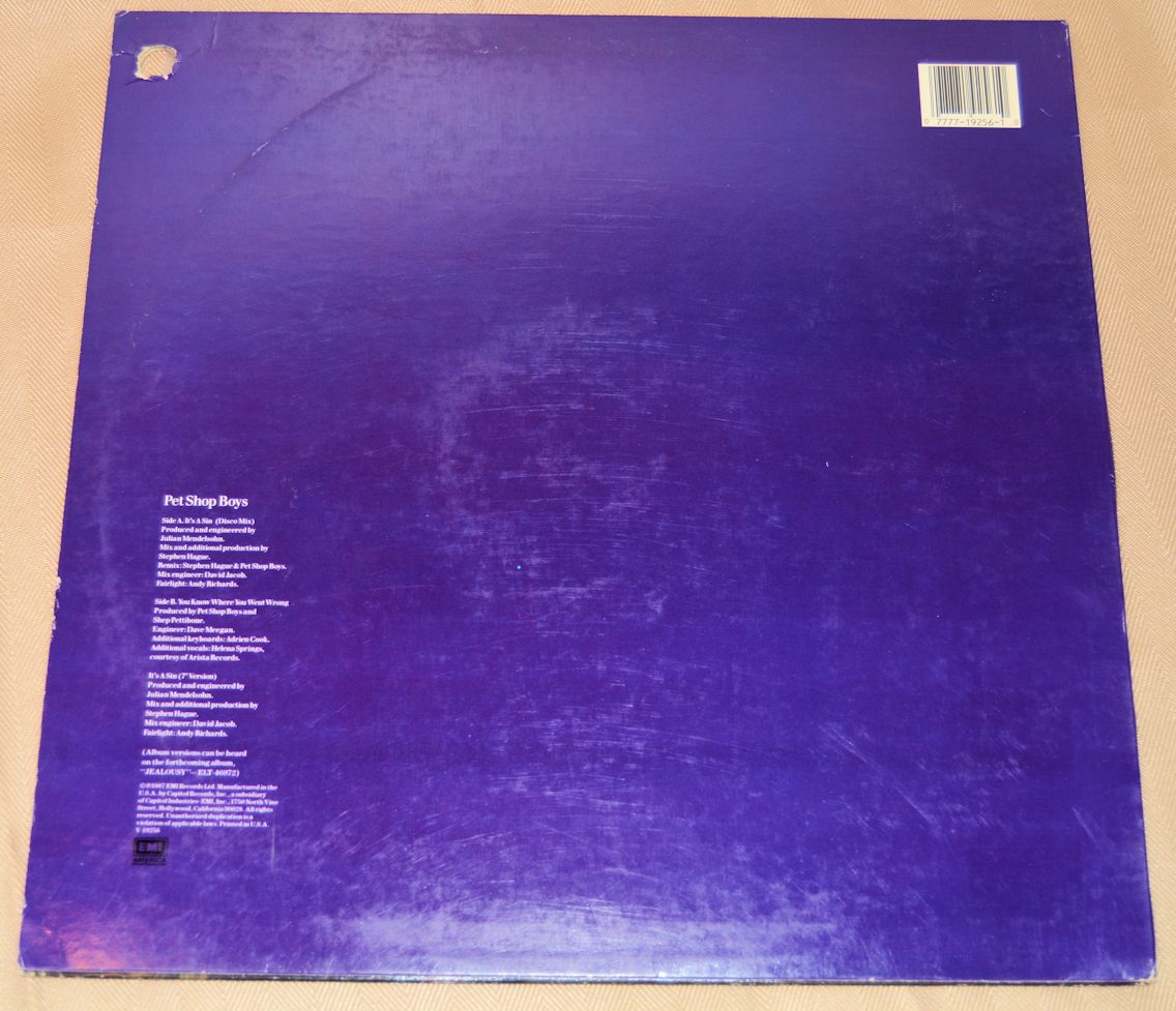 Pet Shop Boys - It's A Sin