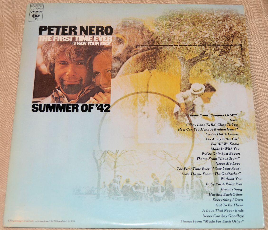 Nero, Peter - Summer of '42/First Time Ever