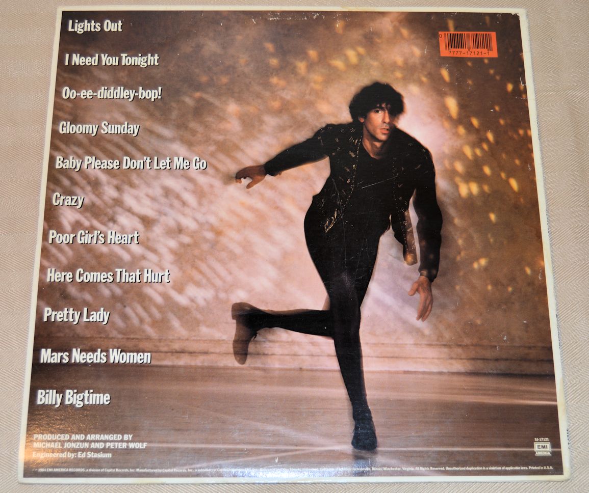 Peter Wolf 　Lights Out　アルバム Peter Wolf – Lights Out – Vinyl (LP, Album), 1984 [r1227278