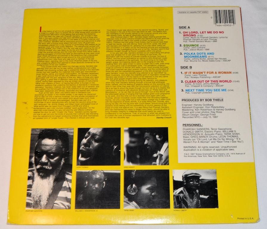 Sanders, Pharoah - Oh Lord Let Me Do No Wrong