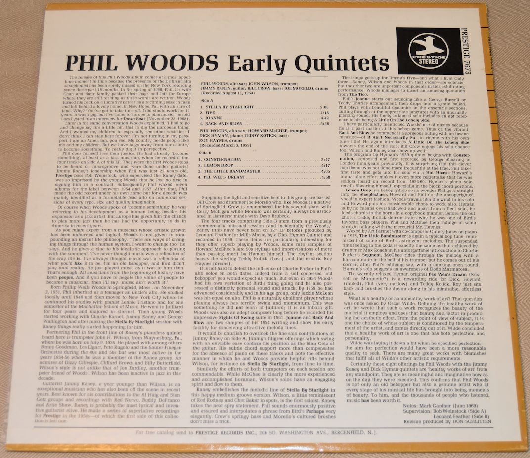 Woods, Phil - Early Quintets