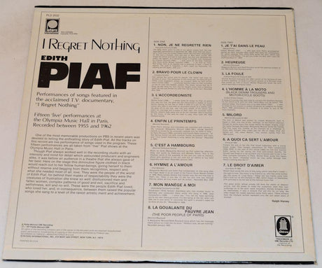 Piaf, Edith - I Regret Nothing