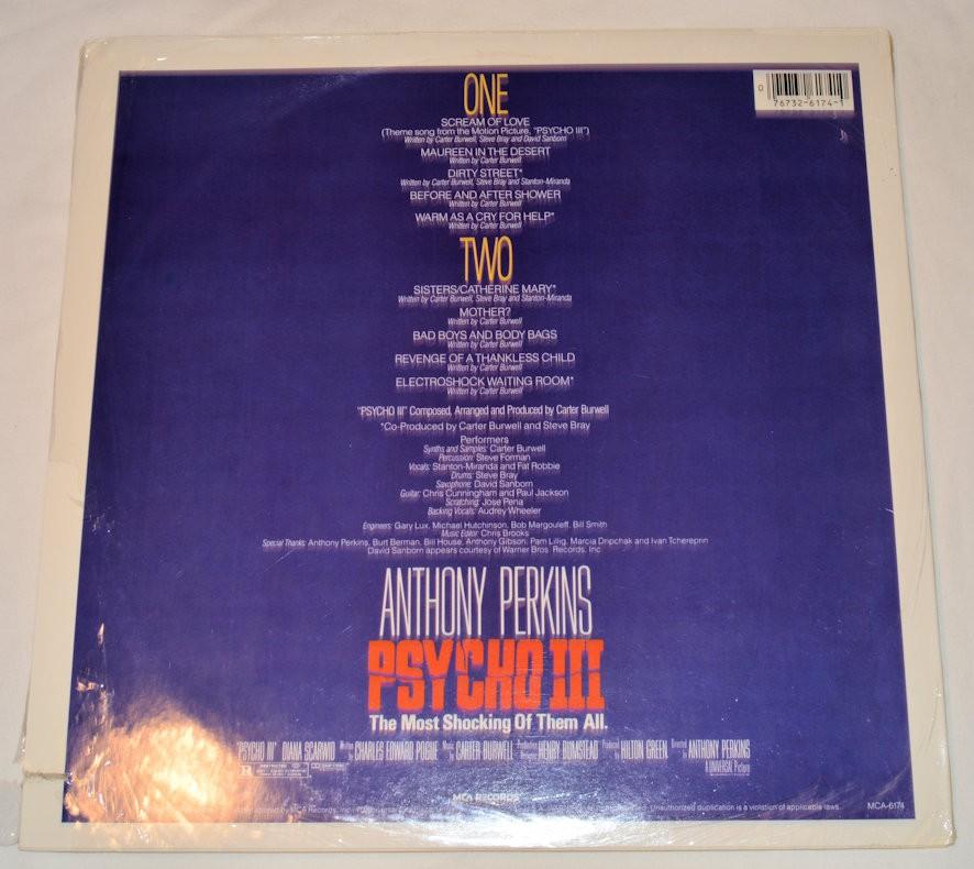 Soundtrack - Psycho III