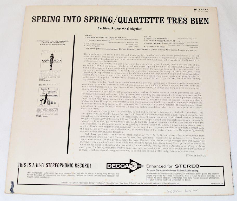 Quartette Tres Bien - Spring Into