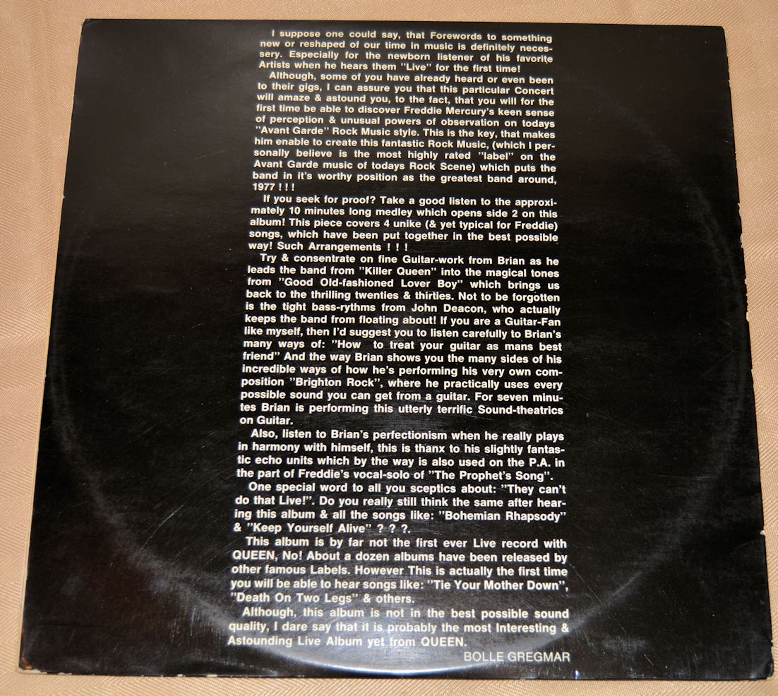 Queen - Invite You To A Night At The Warehouse