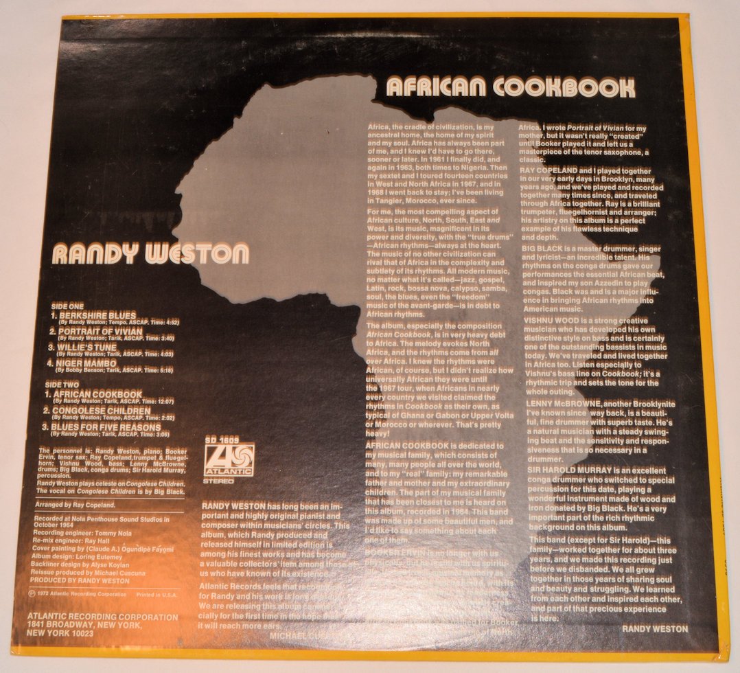 Weston, Randy - African Cookbook