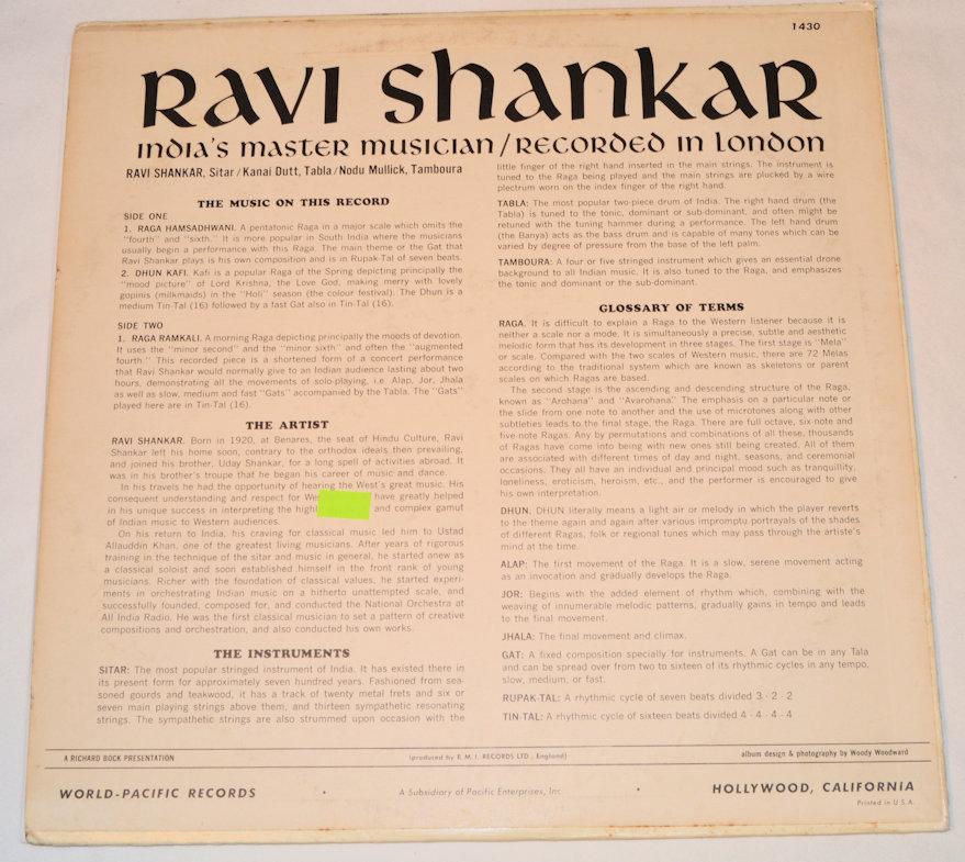 Shankar, Ravi - In London