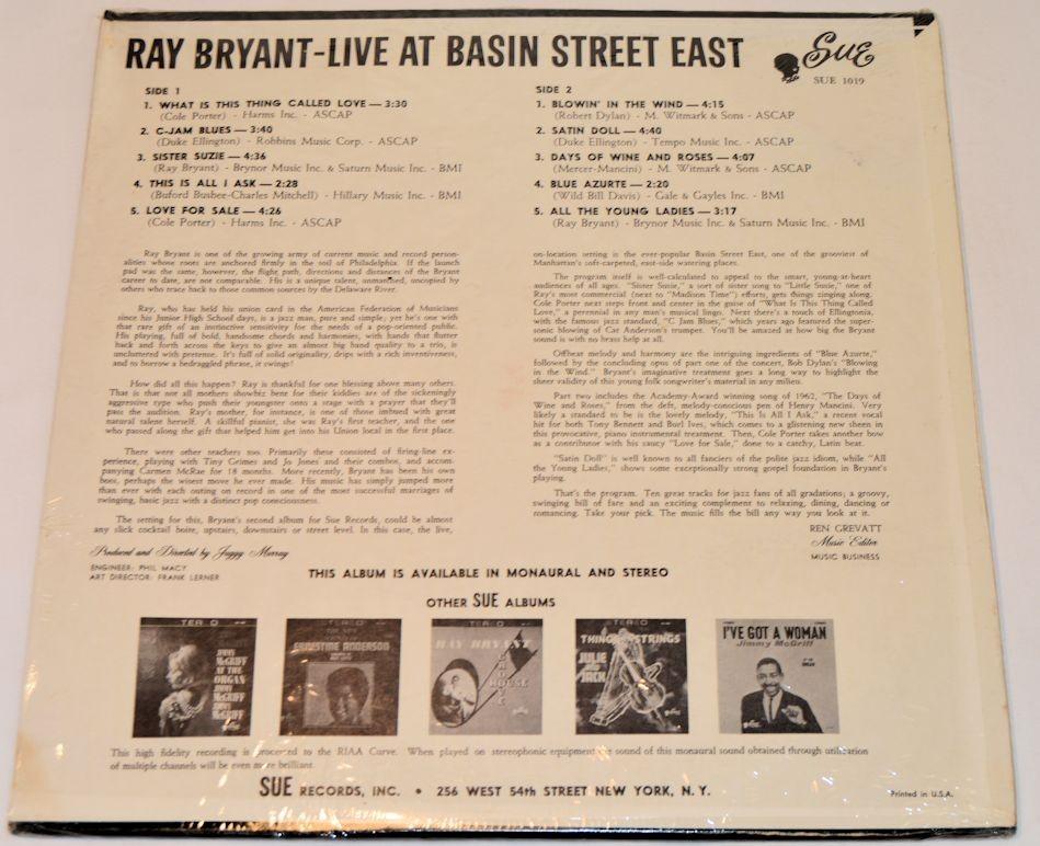 Bryant, Ray - Live At Basin Street