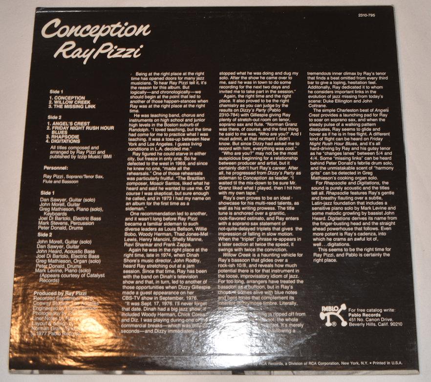 Pizzi, Ray - Conception