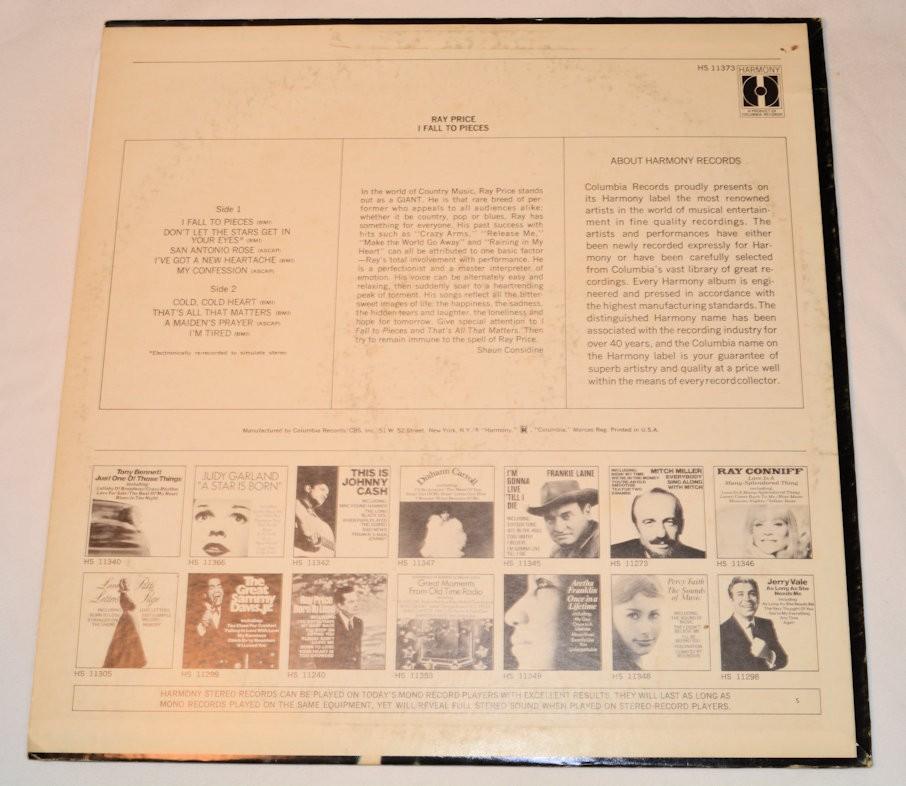 Price, Ray - I Fall To Pieces